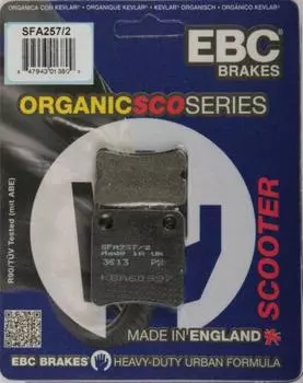 Ebc Sfa257/2 2014-2020 Honda NC 750 S DCT Совместимые колодки ручного тормоза Органические колодки