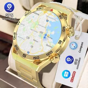 Ecg+ppg умные часы для Huawei Watches Ultimate 1,5 дюйма 454*454 Hd экран Bluetooth вызов умные часы мужские GPS спорт трек