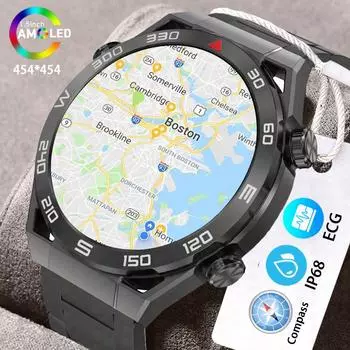 Ecg+ppg умные часы GPS спортивный трек 1,5 дюйма 454*454 экран Nfc Bluetooth вызов умные часы мужские для Huawei Watches Ultimate