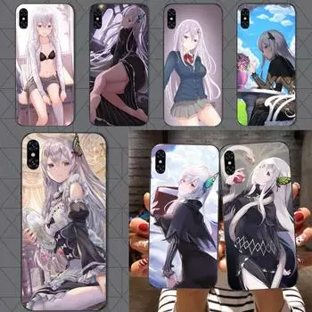 Echidna ReZero Phone Case For IPhone 14 13 12 11 XS X 8 7 6 Plus Mini Pro Max SE 2022 Soft Black Phone Cover iPhone 14