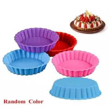 Eco-friendly Dessert Fondant Tool Cake Mold Egg Tart Mold Pie Pan Baking Tray 11 x 2.5 cm