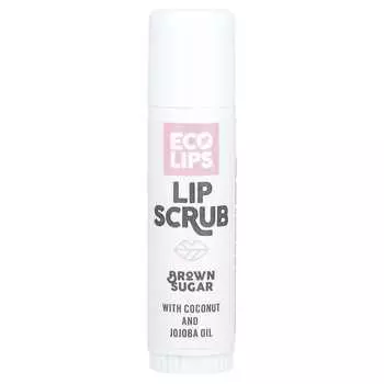 Eco Lips, Скраб для губ, Коричневый сахар, 0,56 унции (17 г)