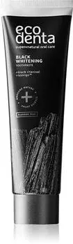 Ecodenta Expert Black Whitening dentifrice blanchissant au charbon noir sans fluorure TU прозрачный