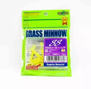 Ecogear Мягкая приманка Трава Гольян SS 1-1 / 8 дюйма 15 штук в упаковке 073 (7336)