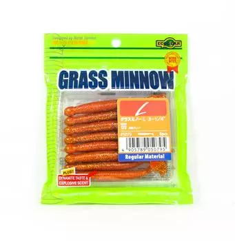 Ecogear Soft Lure Grass Minnow L 3-1/4 дюйма 8 штук в упаковке 172 (0795)
