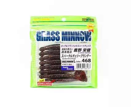 Ecogear Soft Lure Grass Minnow L 3-1/4 дюйма, 8 штук в упаковке 468 (6137)