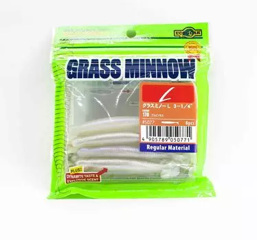 Ecogear Soft Lure Grass Minnow L 3-1/4 дюйма 8 штук в упаковке 170 (0771)