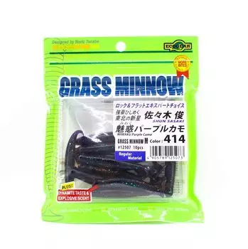 Ecogear Soft Lure Grass Minnow M 2-1/2 дюйма 10 штук в упаковке 414 (5073)