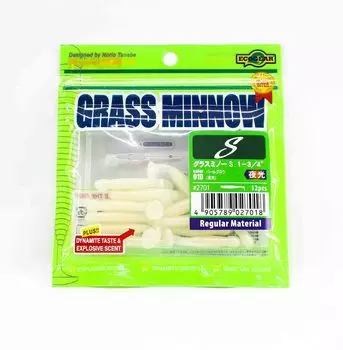 Ecogear Soft Lure Grass Minnow S 1-3/4 дюйма 12 шт. в упаковке 010 (7018)