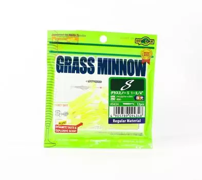 Ecogear Soft Lure Grass Minnow S 1-3/4 дюйма, 12 штук в упаковке 297 (4348)