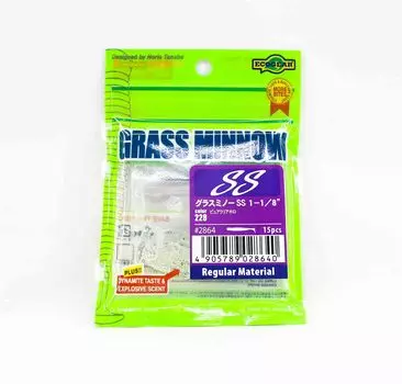 Ecogear Soft Lure Grass Minnow SS 1-1/8 дюйма 15 штук в упаковке 228 (8640)