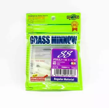 Ecogear Soft Lure Grass Minnow SS 1-1/8 дюйма, 15 штук в упаковке 032 (7183)