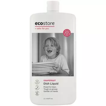 ecostore Dishwash Liquid 1L Средство для мытья посуды Средство для мытья посуды [Грейпфрут] Растительного происхождения Не вызывает раздражения кожи