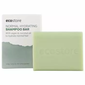 ecostore Shampoo Bar Smooth & Moist Solid Shampoo Non-Silicon Non-Silicone Shampoo Moist Smooth Plant-derived Apple, Jasmine, Vanilla scent