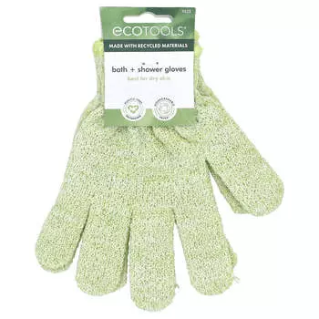 EcoTools, перчатки для ванны и душа, 1 пара