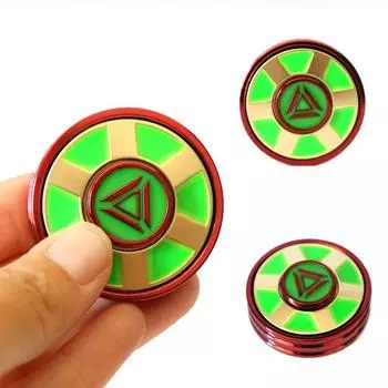 EDC светящийся круглый спиннер с металлической тыквой и гироскопом на кончике пальца EDC взрослые игрушки для снятия стресса расслабляющие игрушки для детей аутизм СДВГ тревожность красный