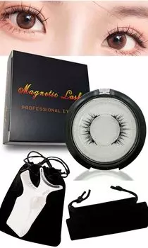 Edges42 Magnetic False Eyelashes Magnetic False Eyelashes Magnetic False Eyelashes Natural Korean (Black 001)