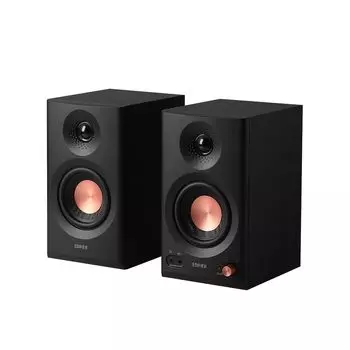 Edifier MR3 Мониторная акустическая система 36 Вт Макс 4 TRS RCA AUX Стереовыход и выход для наушников Японская 2.0-канальная (черный), Выход, Входы, Bluetooth, чёрный