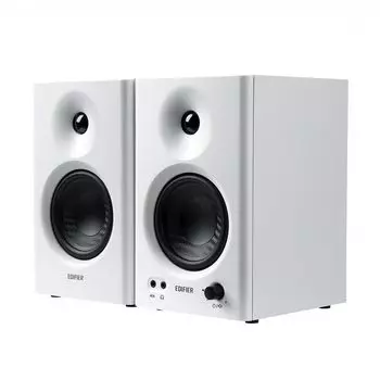 Edifier MR4 42W монитор с высоким звуком ПК DTM проводной внешний динамик для студии TRS разъем для наушников 2 белый динамик, 4-дюймовый среднечастотный динамик, качество,