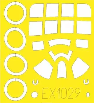 Eduard Paint Mask Seal Маскирующий уплотнитель для пластиковой модели EDUEX1029 1/48 FM-1 (для Тамии)