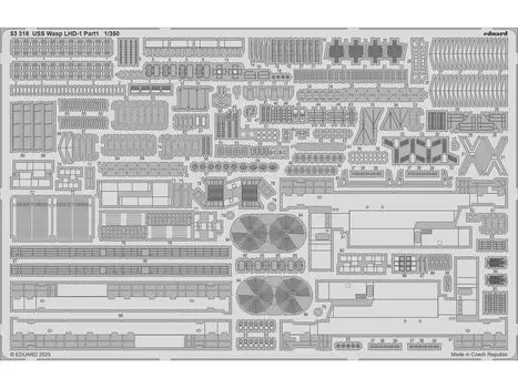 Eduard USS Wasp части часть 1 Пластиковые детали модели EDU53318 1/350 LHD-1 Фототравление (для трубача) (Самолет)