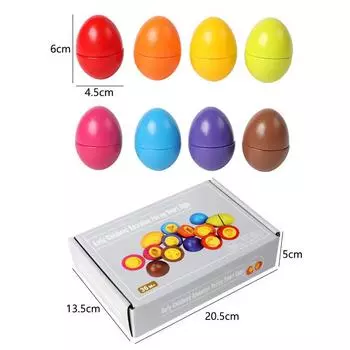 Educational Kids Pair Egg Toy For Cognitive Skills And Shape Play Recognition