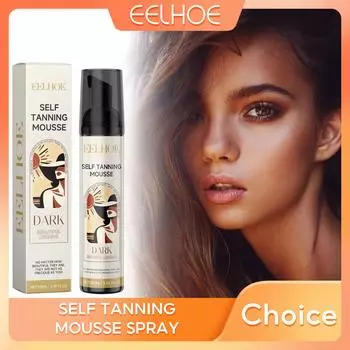 EELHOE Мусс для автозагара Fake Tan, спрей для автозагара, средство для загара для тела и лица, средство для загара, средство для загара, средство для загара, средство для загара 100ml
