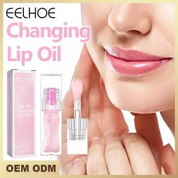 EELHOE Lovely Avocado Pot Lip Oil Свежие фрукты Бальзам для губ Длительное увлажняющее прозрачное масло для губ Жидкая помада Блеск для губ Косметика для макияжа 6.5g