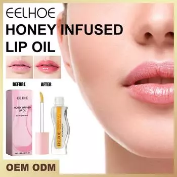 EELHOE Lovely Honey Pot, масло для губ, свежие фрукты, бальзам для губ, длительный увлажняющий, прозрачное масло для губ, жидкая помада, блеск для губ, косметика для макияжа 2.5ml