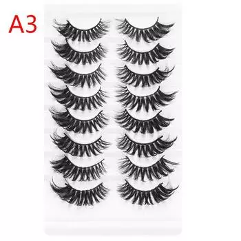 Effect Eye Makeup Tools Long Natural Full Volume Thick Eye Lash Extension 3D Mink False Eyelashes A3