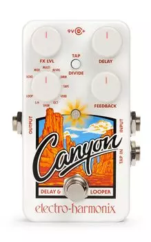 эффектор Canyon electro-harmonix электро-гармоники задержка/лупера [] белый