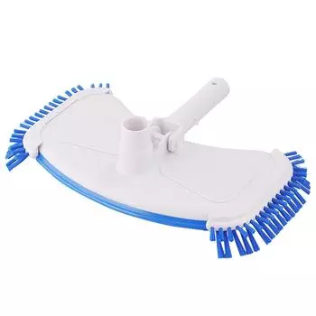 Efficient Swimming Pool White Suction Head Reinforced Suction Head With Side Brush Manual Suction Swimming Pool Cleaning Tools
