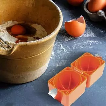 Открывалка для яиц, сепаратор, устройство для снятия верхушек яиц, устройство для снятия скорлупы, ручная дробилка для яиц, простой в использовании инструмент для открывания яиц, кухонный гаджет для оранжевый