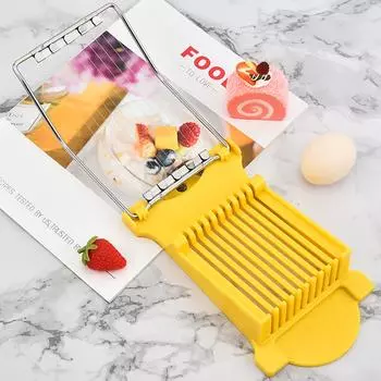 Egg Slicers Handy-Lunch Meat Cheese Ham Slicers Tool Stainless-Steel Fruit Watermelon Banana-Cutter Kitchen Yellow жёлтый