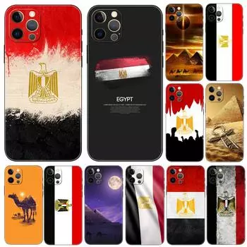 Чехол для телефона с египетским флагом для iPhone 5 5s 2020se 6 6s 7 8 plus x 10 XR XS 11 12 13 mini pro MAX черная задняя крышка из ТПУ iphone 5 5S SE 2016