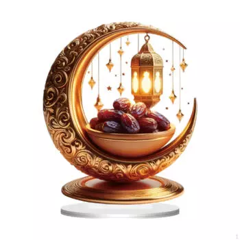 Eid Mubarak with Moon Theme for Home And Office Style B