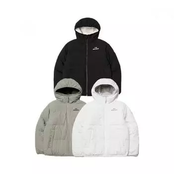 [eider] Common Flower Rib Reversible Fleece Down Padded Jacket Duw23563 Cream/XS