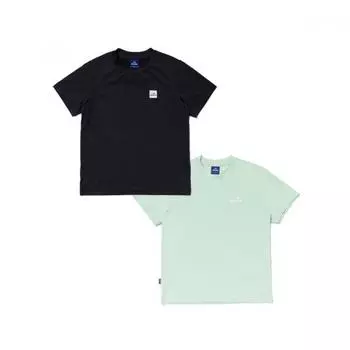 [eider] Kids Pop On Basic 2pack ShorT Sleeve T shirT Jum23283aw APPLE GREEN/155