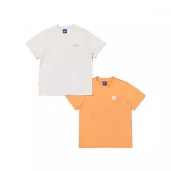 [eider] Kids Pop On Basic 2pack ShorT Sleeve T shirT Jum23283w9 Beige/155