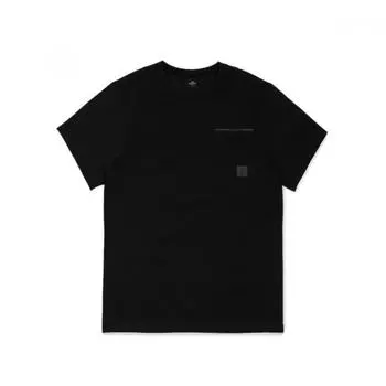 Eider Men S BASICK POKET SHORT РУКАВА ФУТБОЛКА DMM22249Z1 Black/M
