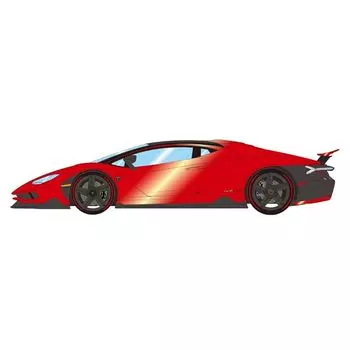 EIDOLON 1/43 Lamborghini Centenario LP770-4 2016 заднее крыло с поднятым Rosso Efest Готовый продукт