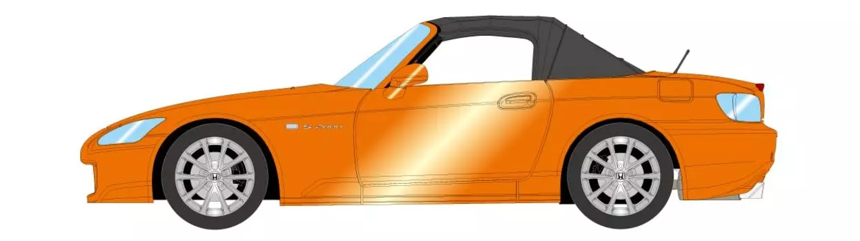 EIDOLON Honda S2000 2005 New Imola Orange Pearl Finished Product 1/18 (AP2)