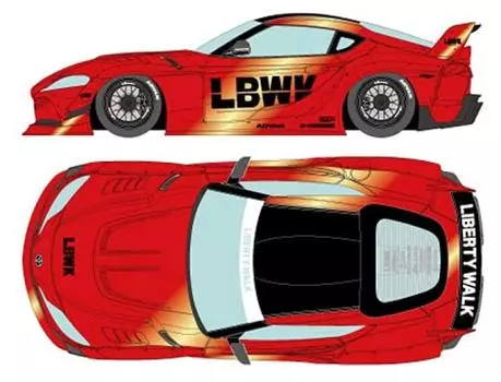 EIDOLON LB WORKS GR Supra Candy Red Finished Product LB017B 1/43 (LD97 wheel)