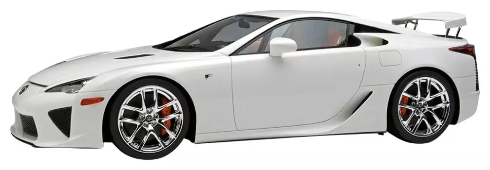 EIDOLON Lexus LFA 2010 Rear Wing Up Whitetest White Finished Product 1/18