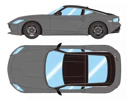 EIDOLON Nissan Fairlady Z 2023 Stealth Black Готовый продукт 1/43 (РЗ34) (Япония) Серый/Супер