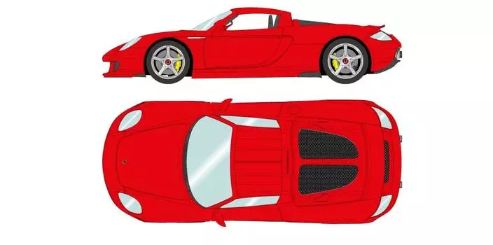 EIDOLON Porsche Carrera GT 2004 Guards Red Готовый продукт 1/18