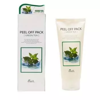 Ekel peel-off pack маска для лица с зеленым чаем для ухода за омертвевшими порами, 1 упаковка
