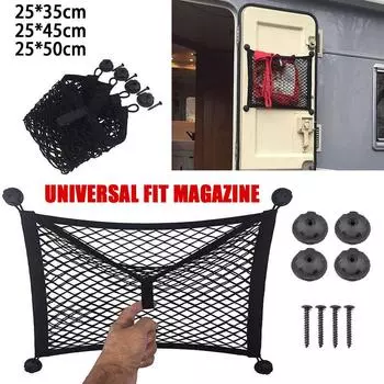 Elastic Car Mesh Net Pocket Storage Net Car Mesh Organizer Large Capacity Auto Stretch Storage Net For Truck Motorhome 25*5 C9e8