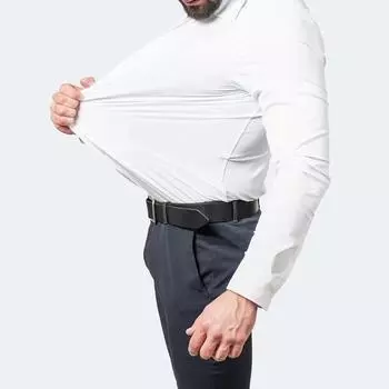 Elastic Non-ironing Men s Long-sleeved Shirt Foreign Trade Hot Vertical Sense of European Men s Shirt M белый
