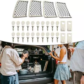 Elastic String Net Car Interior Accessories Storage Net Bags Motorhome Parts Pp Material Car Storage Net Bags For Car CHINA